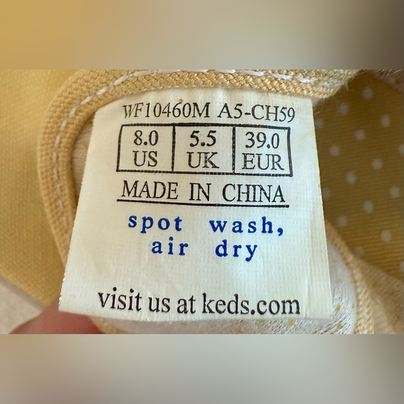 🌼Keds Champion Yellow Canvas Sneakers | Size 8 | Women’s | Classic Casual Shoes - Picture 7 of 7